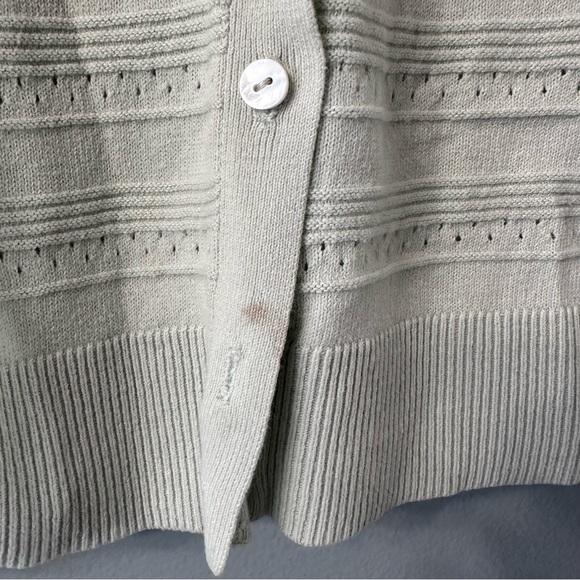 A New Day Light Green Cardigan Long Sleeve Buttons Size Large - Picture 5 of 6